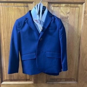Boys navy blue 5 piece suit